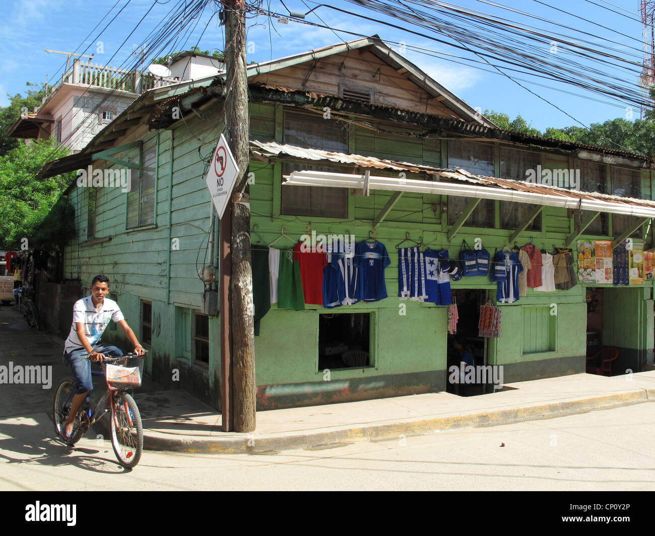 Coxen Hole, capital city, Roatan, Honduras Stock Photo Alamy