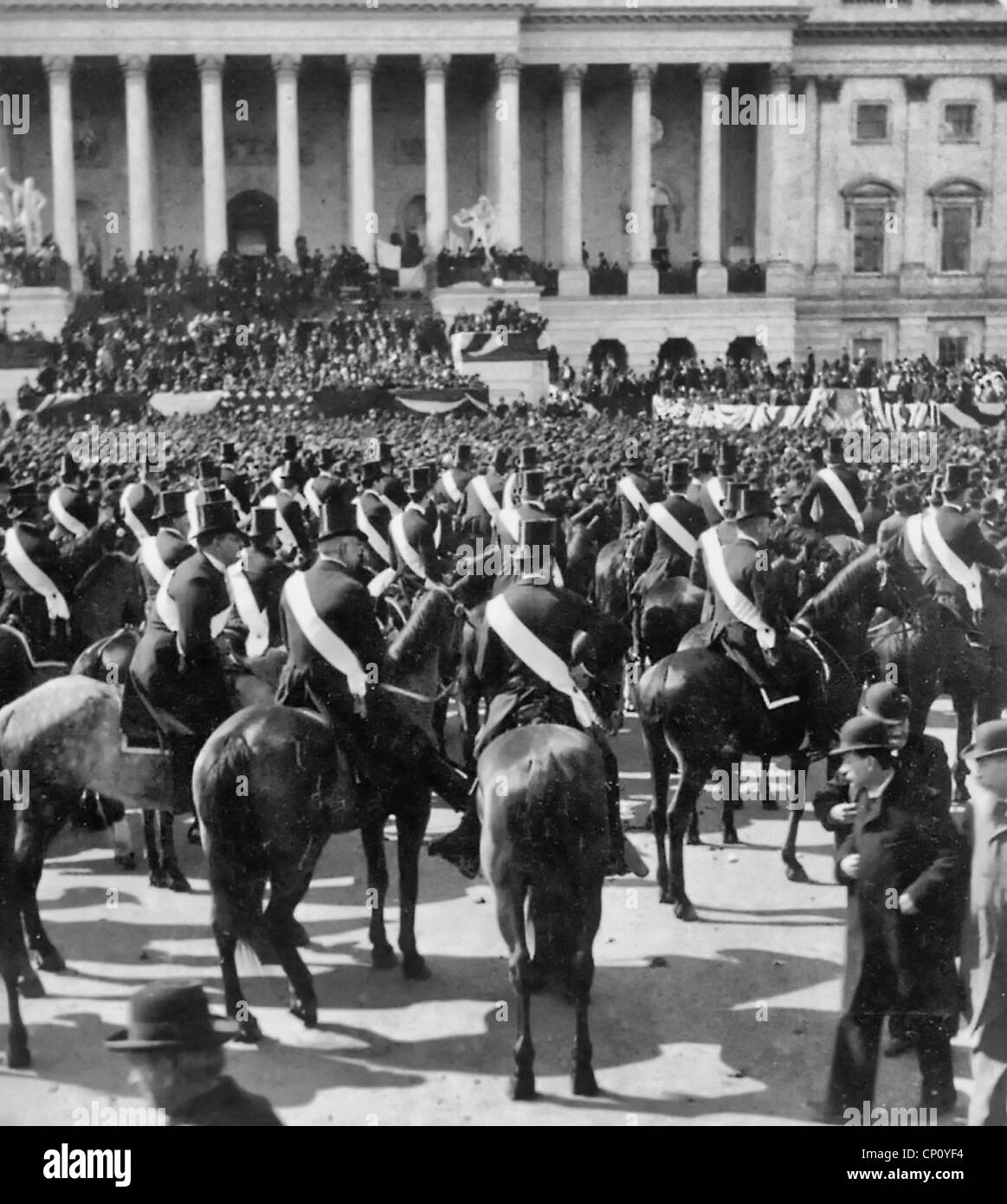 President McKinley delivering his inaugural address, Washington, DC, U
