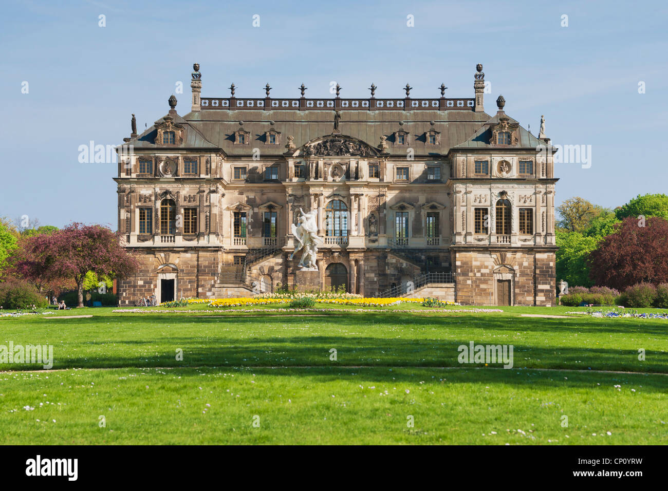 Palace In The Great Garden Park Dresden Saxony Germany Europe