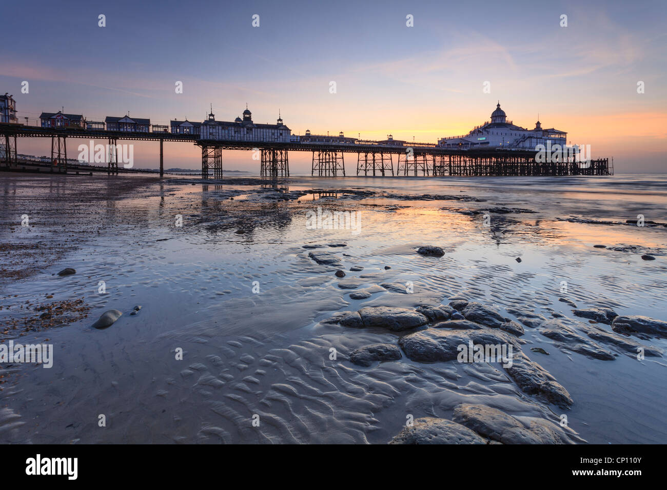 Eastbourne Pier captured at sunrise Stock Photo