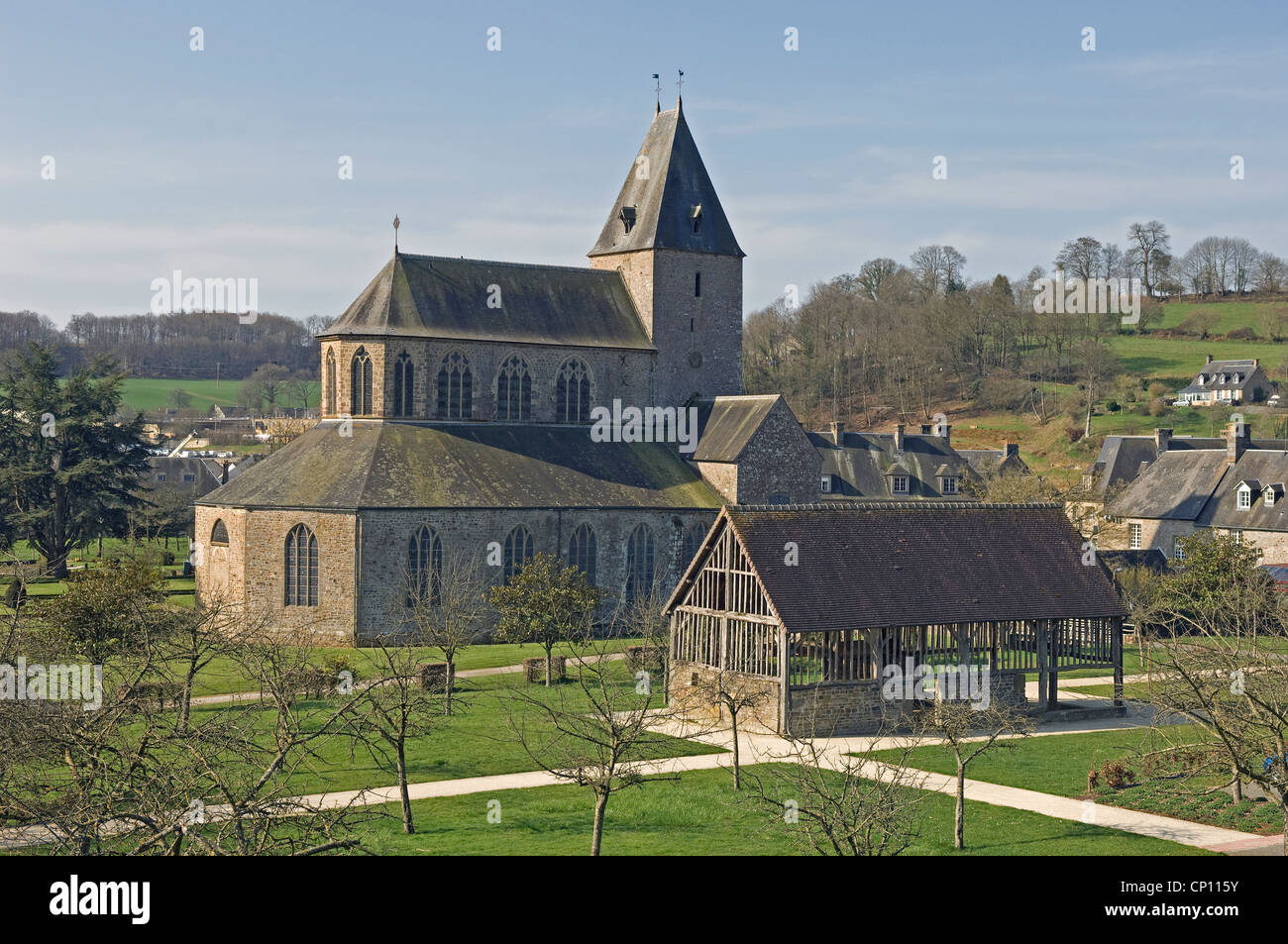 Lonlay l'Abbaye in the Orne (61) department of France Stock Photo Alamy