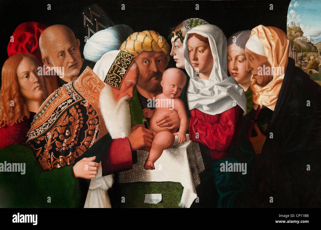 The Circumcision 1506 by BARTOLOMEO VENETO 1502 – 1531  BARTOLOMEO VENETO  Italy Italian Stock Photo