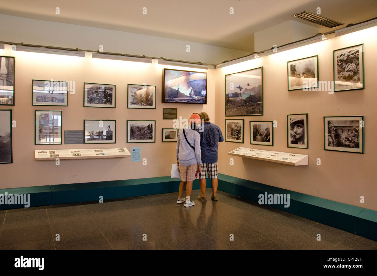 Vietnam, Ho Chi Minh City (aka Saigon). Vietnam War Remnants Museum, interior. Stock Photo