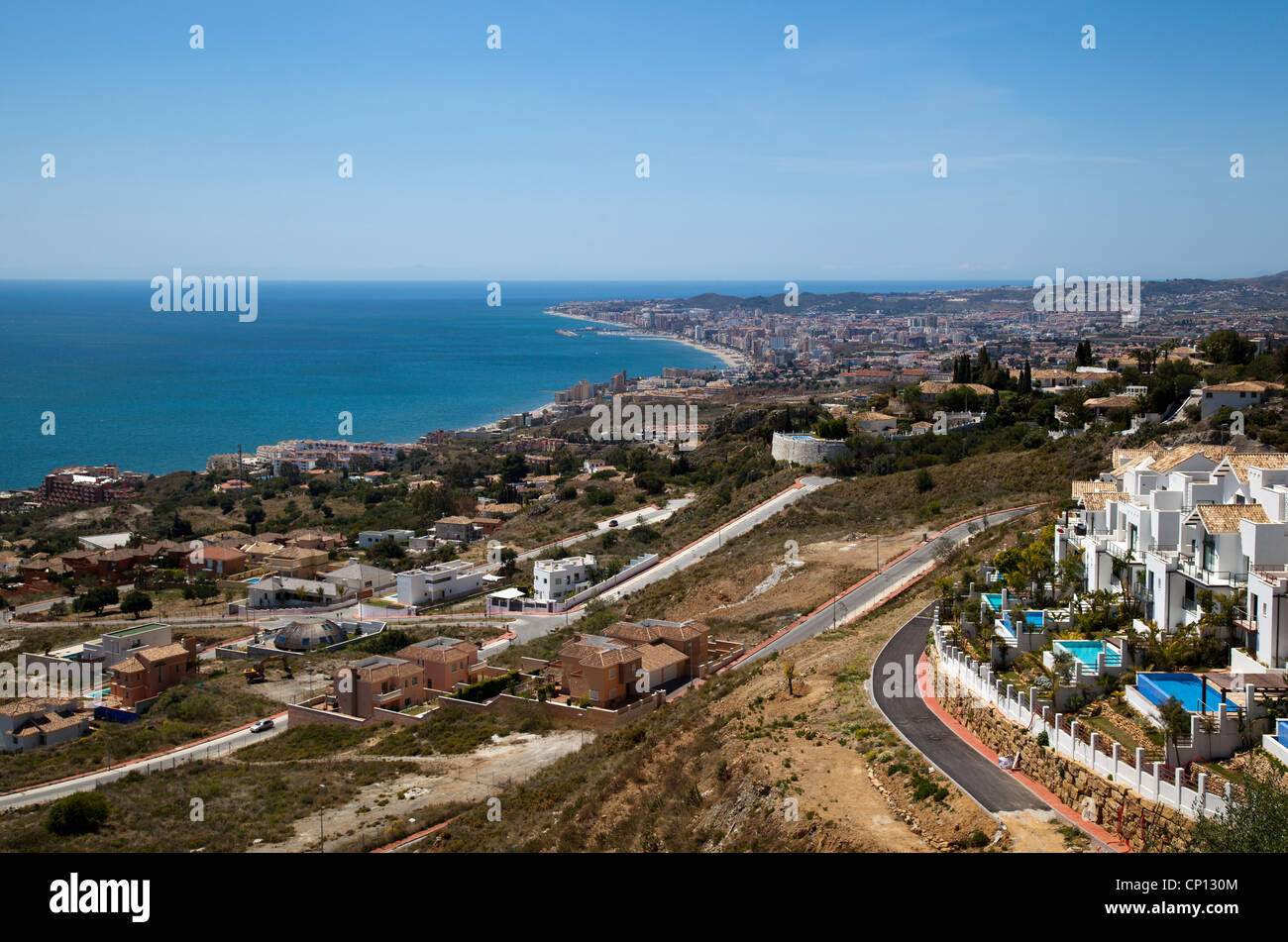 View of coast near Benalmádena, Andalusia, Spain Stock Photo