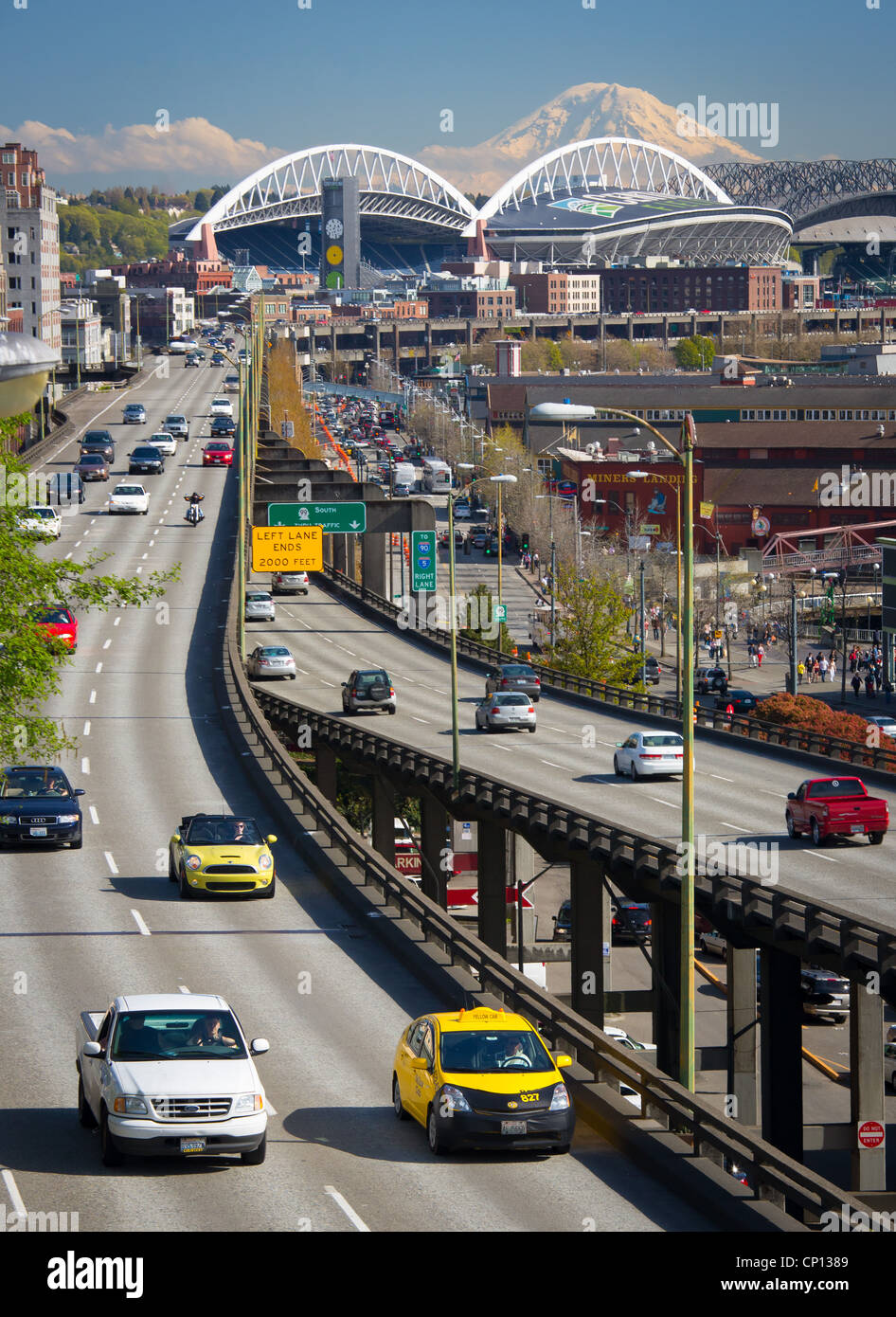 Alaskan Way viaduct in Seattle, Washington state Stock Photo - Alamy