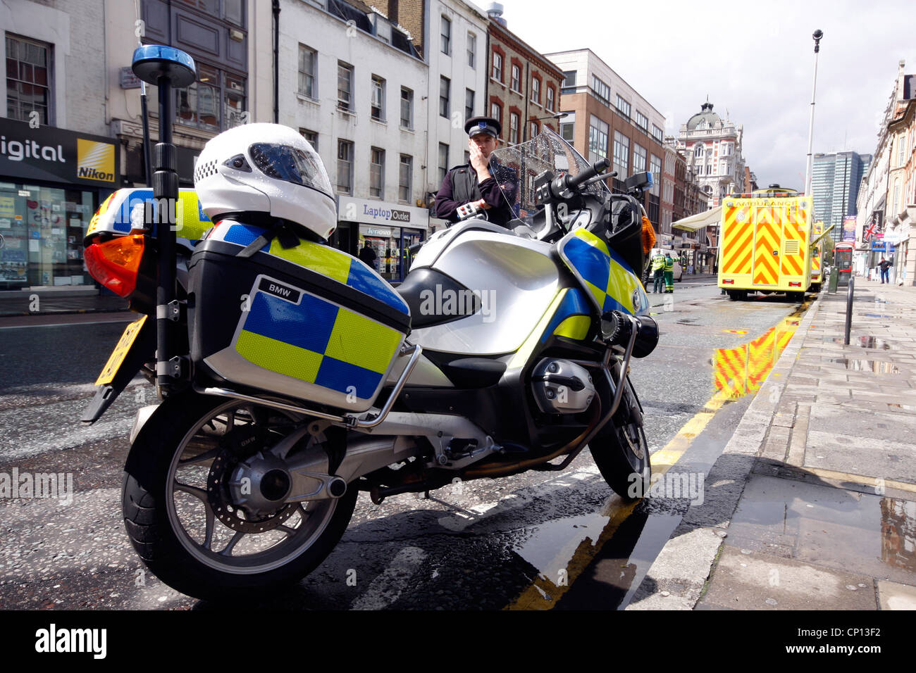 Metropolitan Police close Tottenham Court Road in London due to a