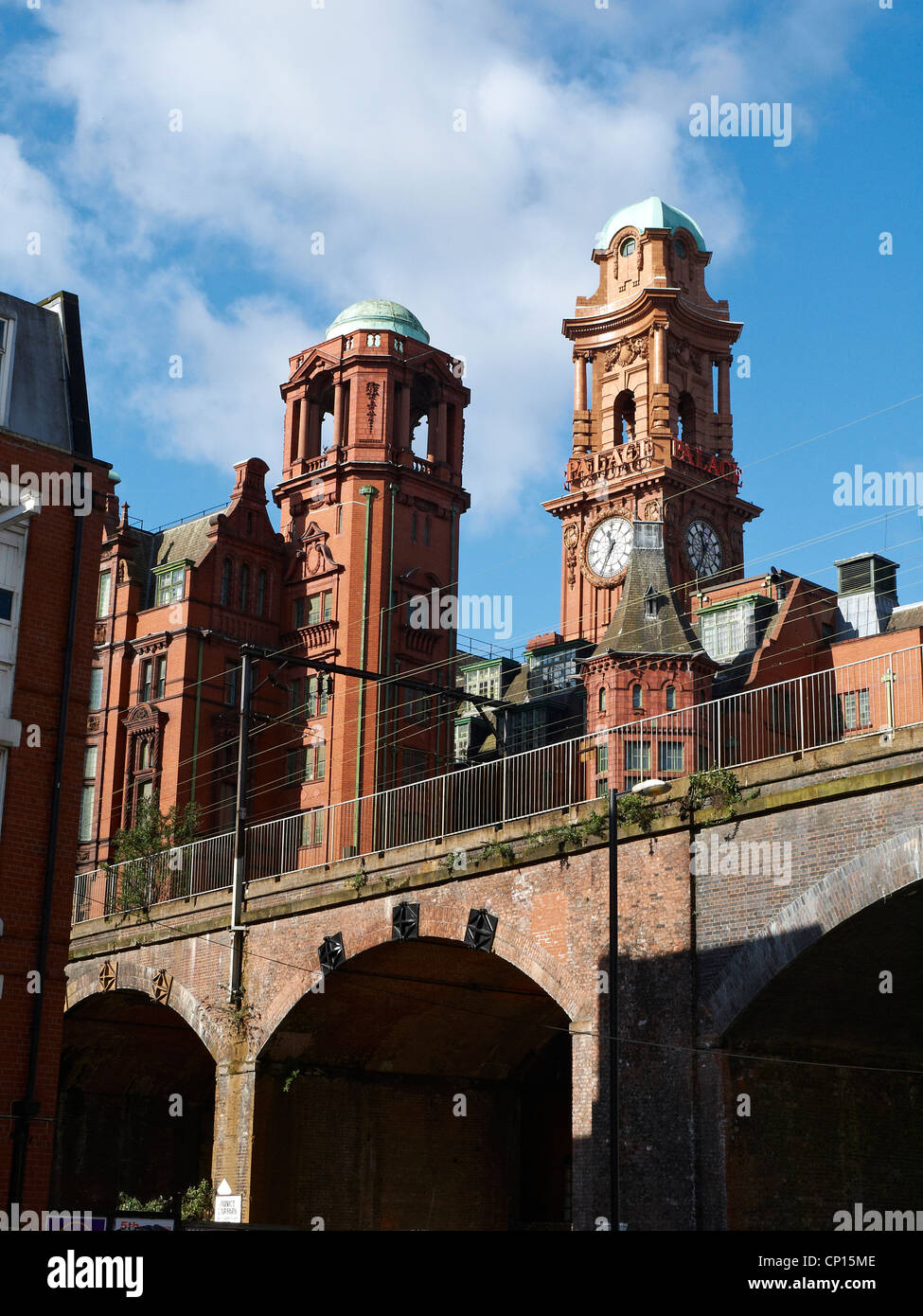 Palace hotel clocktower as seen from Charles Street Manchester UK Stock Photo