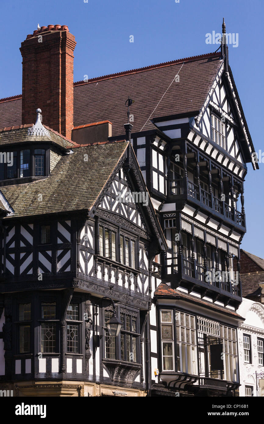 Half-timbered buildings, Chester Stock Photo