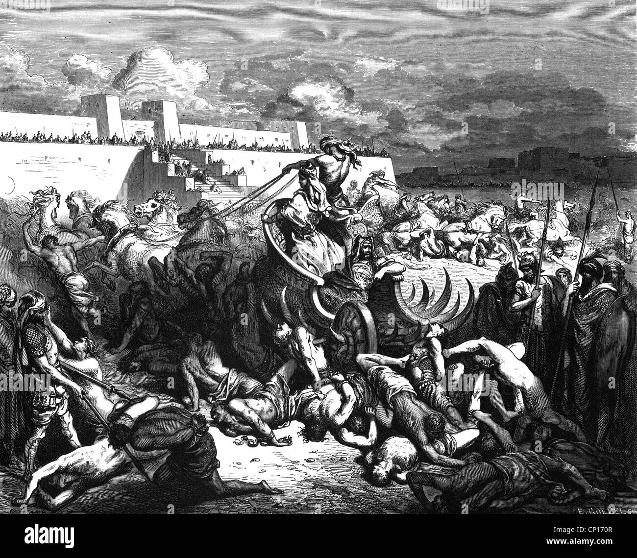 King david bible war hi-res stock photography and images - Alamy, image size:1300x1139
