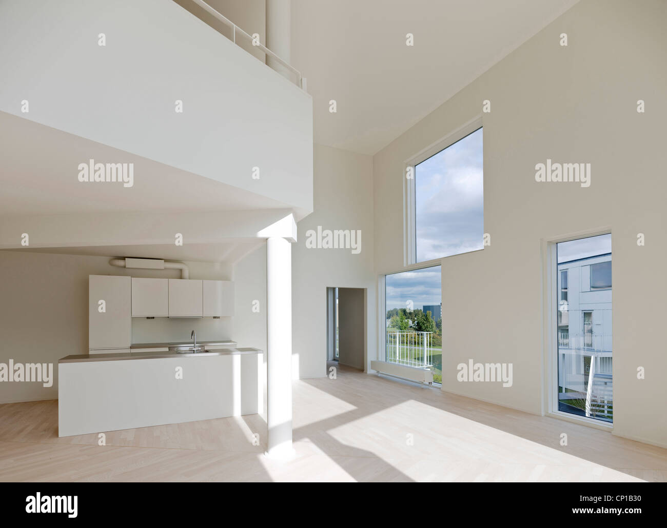 Spacious double height interior in the Trekroner Housing Development ... Spacious double height interior in the Trekroner Housing Development ...