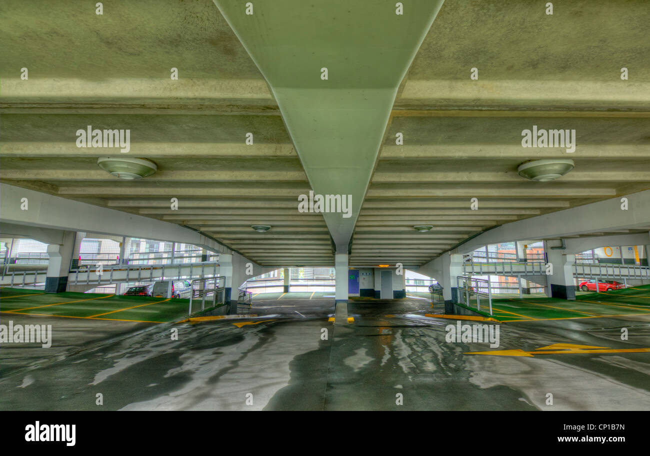 Multi story car park at Clarence Dock in Leeds Stock Photo Alamy