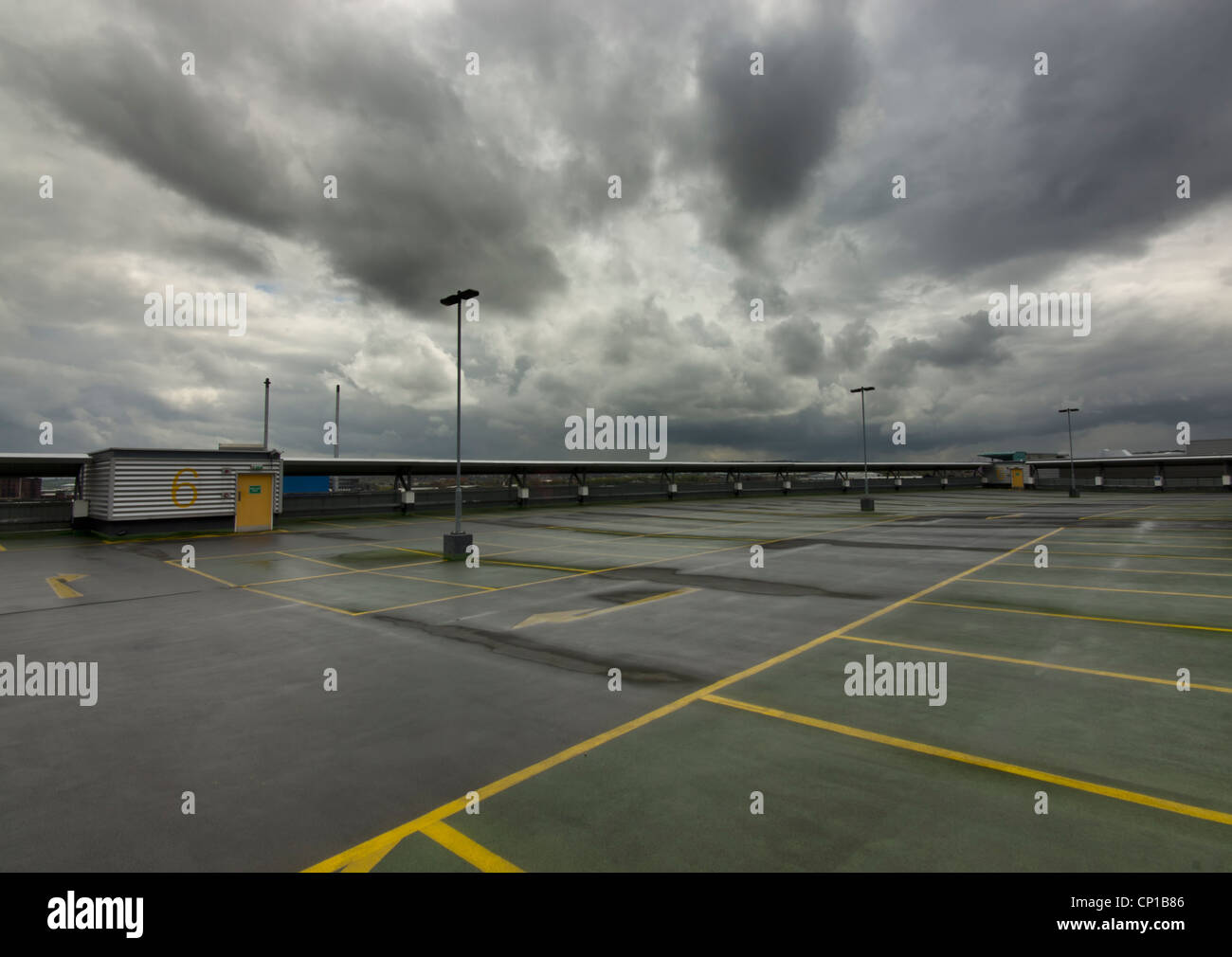 Multi story car park at Clarence Dock in Leeds Stock Photo Alamy