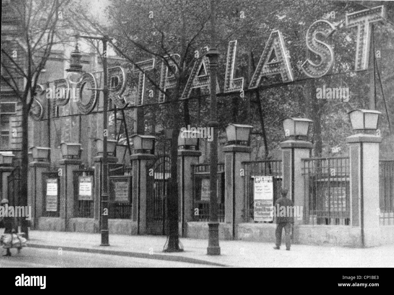 geography / travel, Germany, Berlin, Sportpalast (sports palace), entrance Potsdamer Strasse, circa 1920s, Additional-Rights-Clearences-Not Available Stock Photo