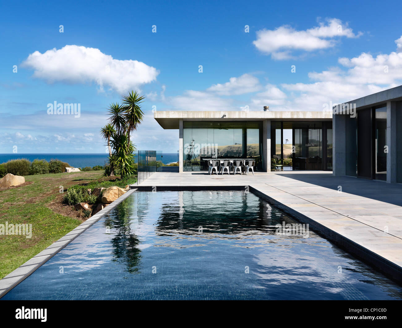 Seating area with view to sea, Flinders House, John Bornas, Melbourne