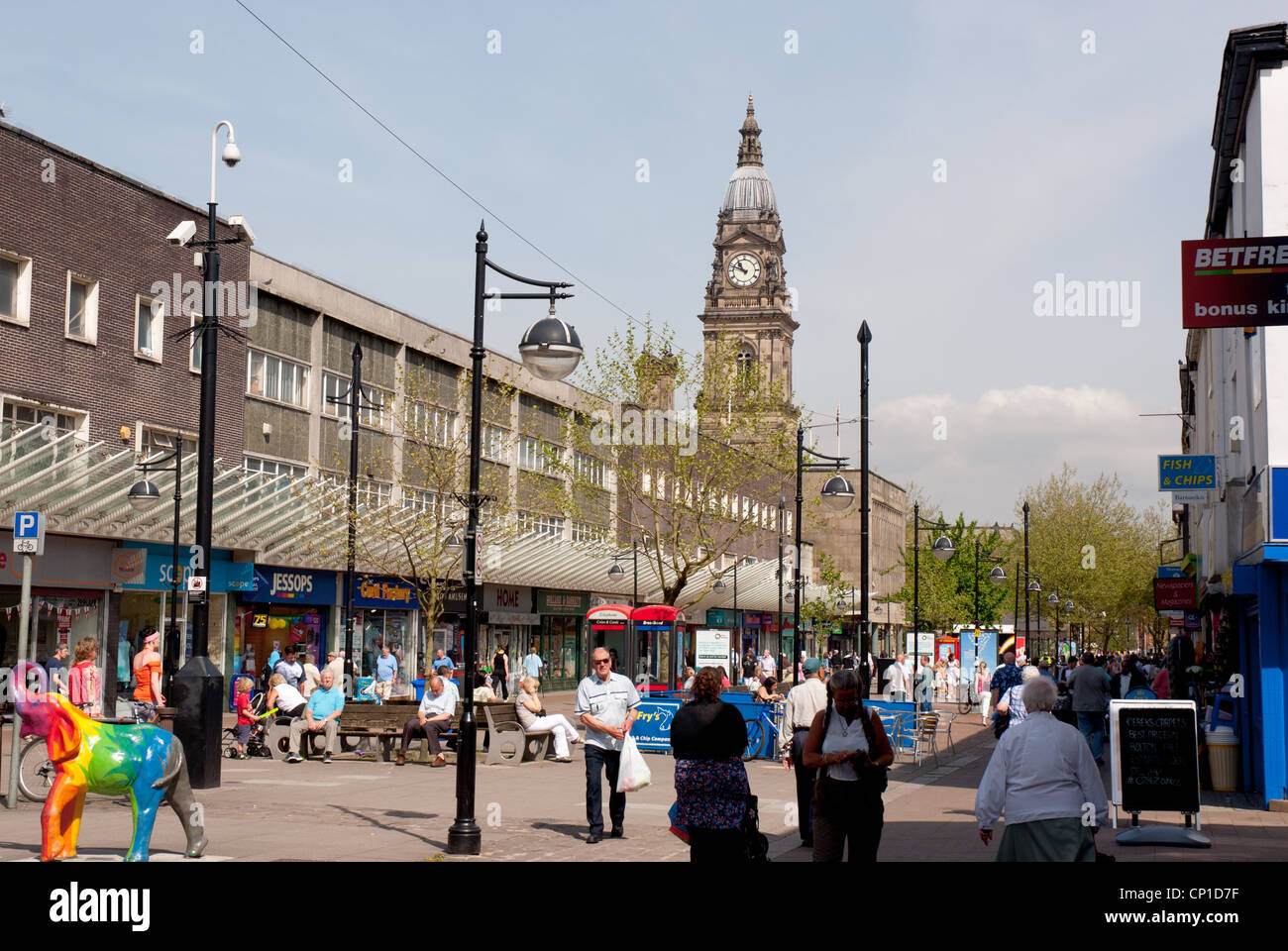 Bolton town centre Stock Photo Alamy