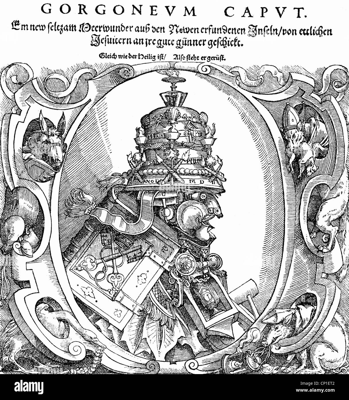 Events Protestant Reformation 1517 1555 Flyer Caricature On The events-protestant-reformation-1517-1555-flyer-caricature-on-the