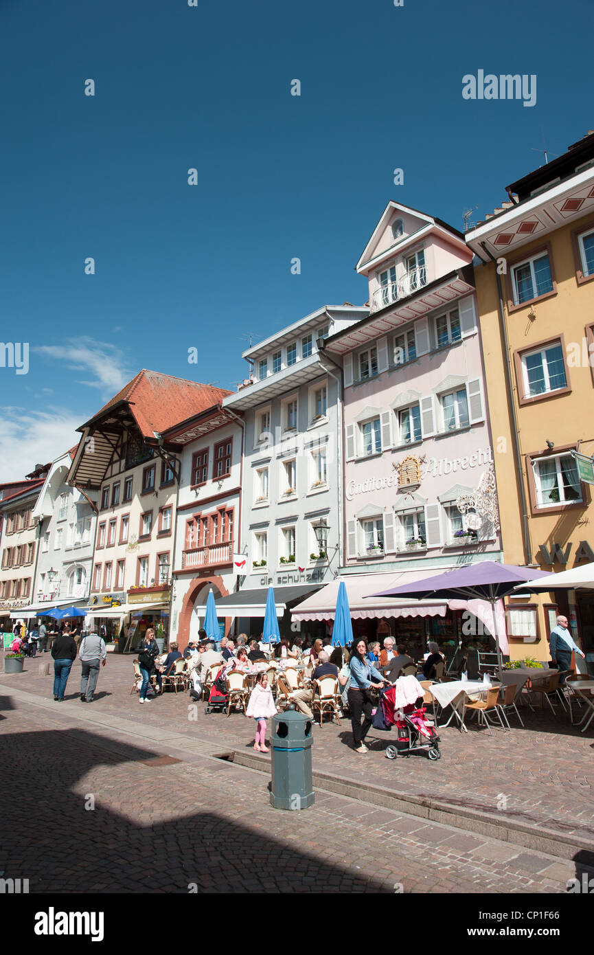 Historic city center of the town Waldshut, Germany, 2012 Stock Photo