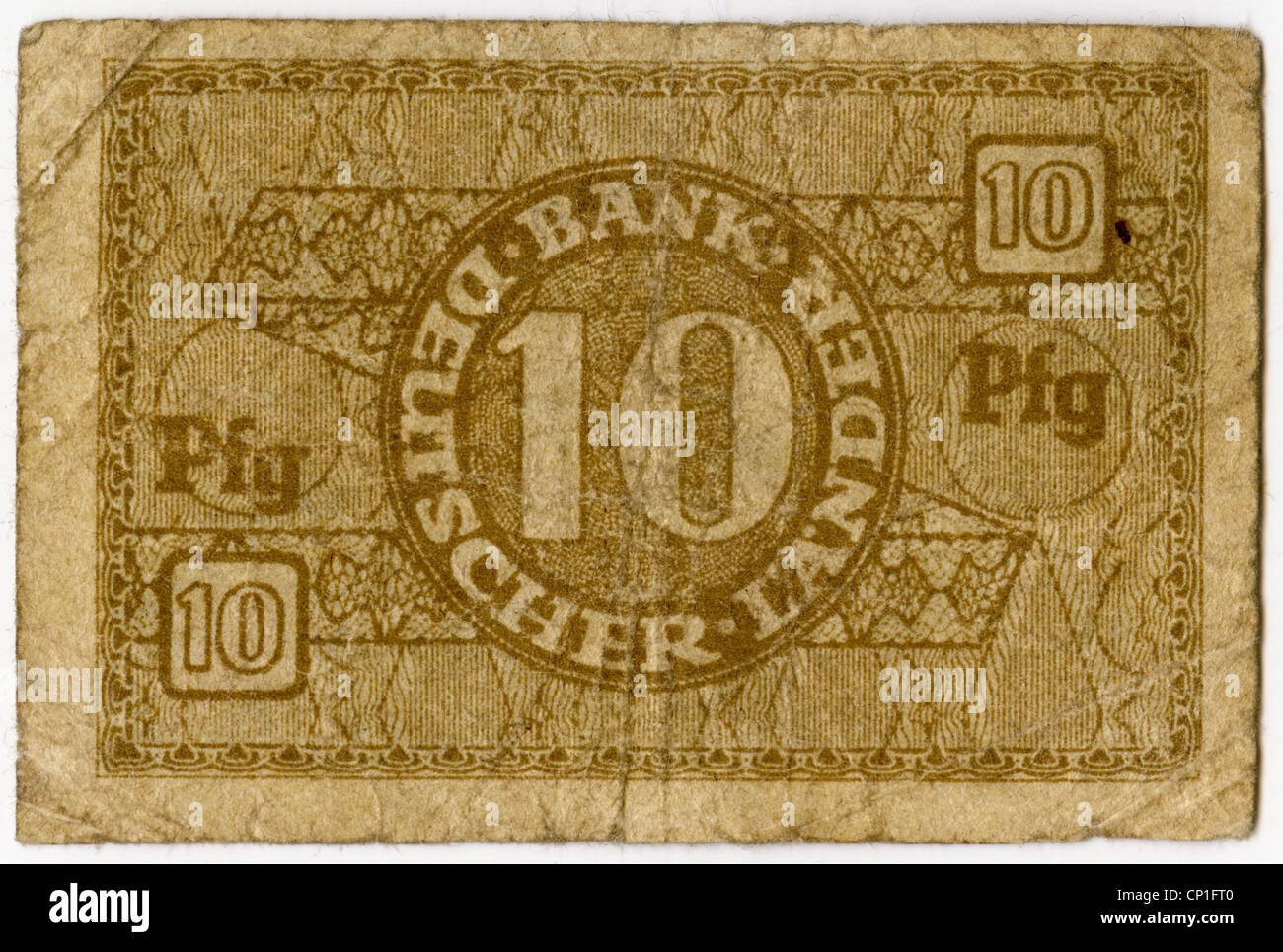 Money finance Bank Notes Germany 10 Pfennig Bank Note Bank 