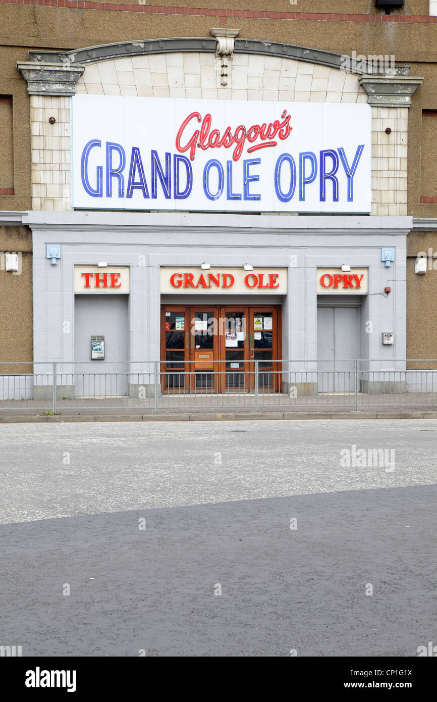 Entrance to the Grand Ole Opry traditionally a Country and Western music venue in  Glasgow, Scotland, UK Stock Photo