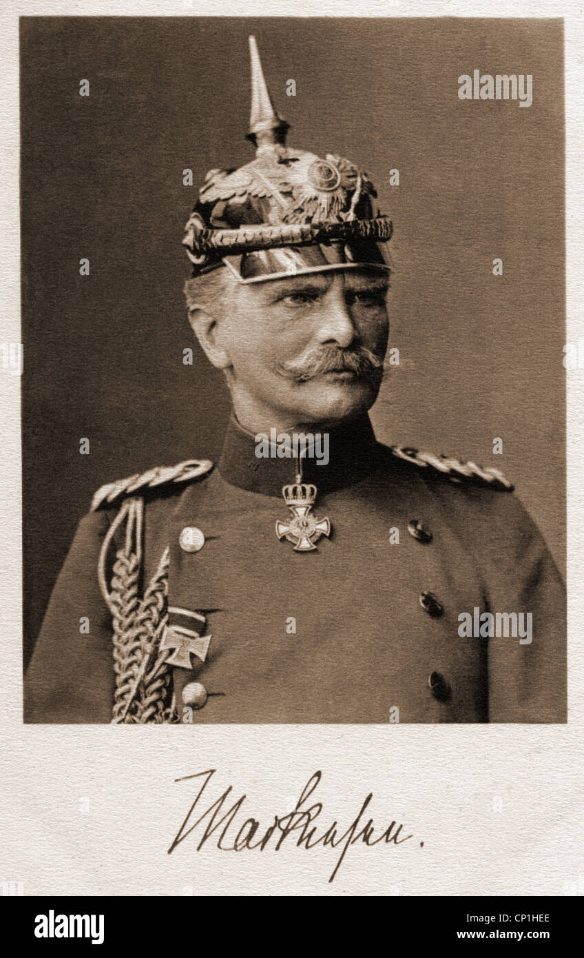 Mackensen, August von, 6.12. 1849 - 8.11.1945, German general, portrait, picture postcard, 1915, Stock Photo