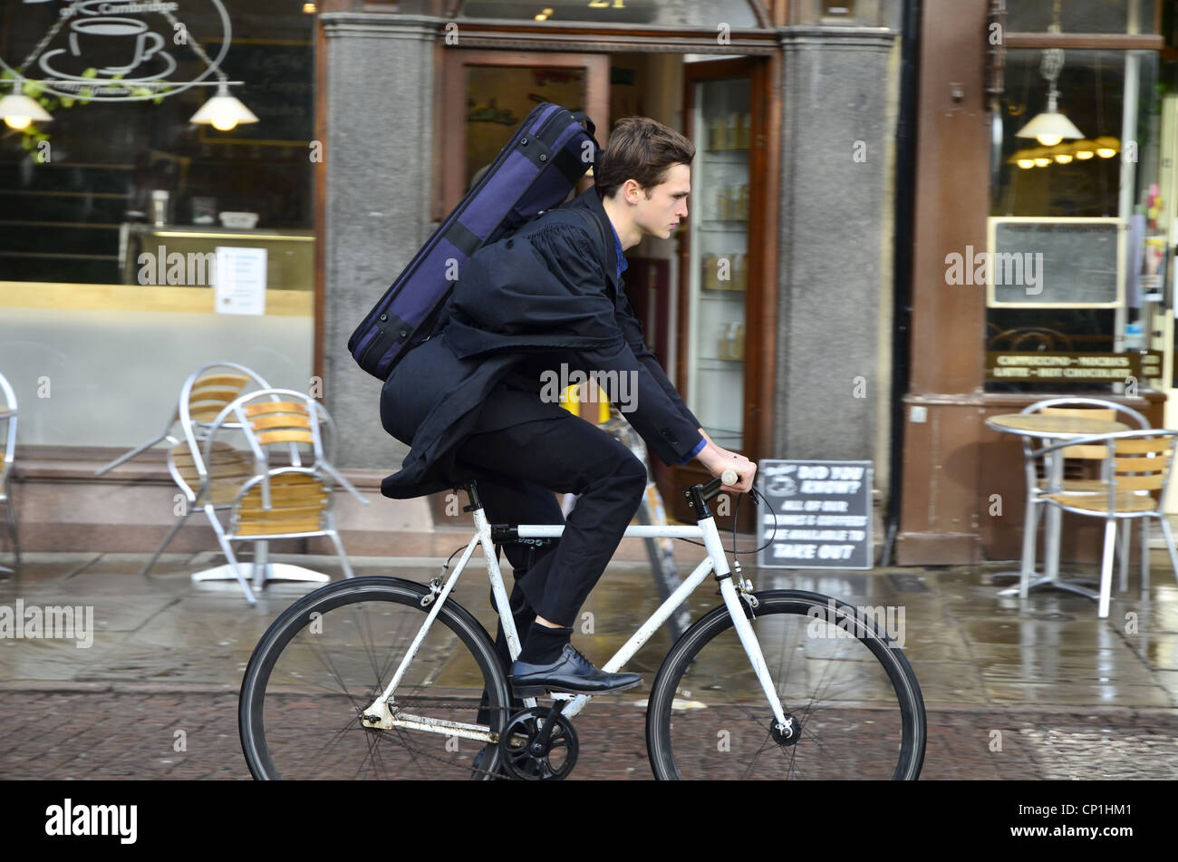 Cycling in Cambridge Stock Photo Alamy