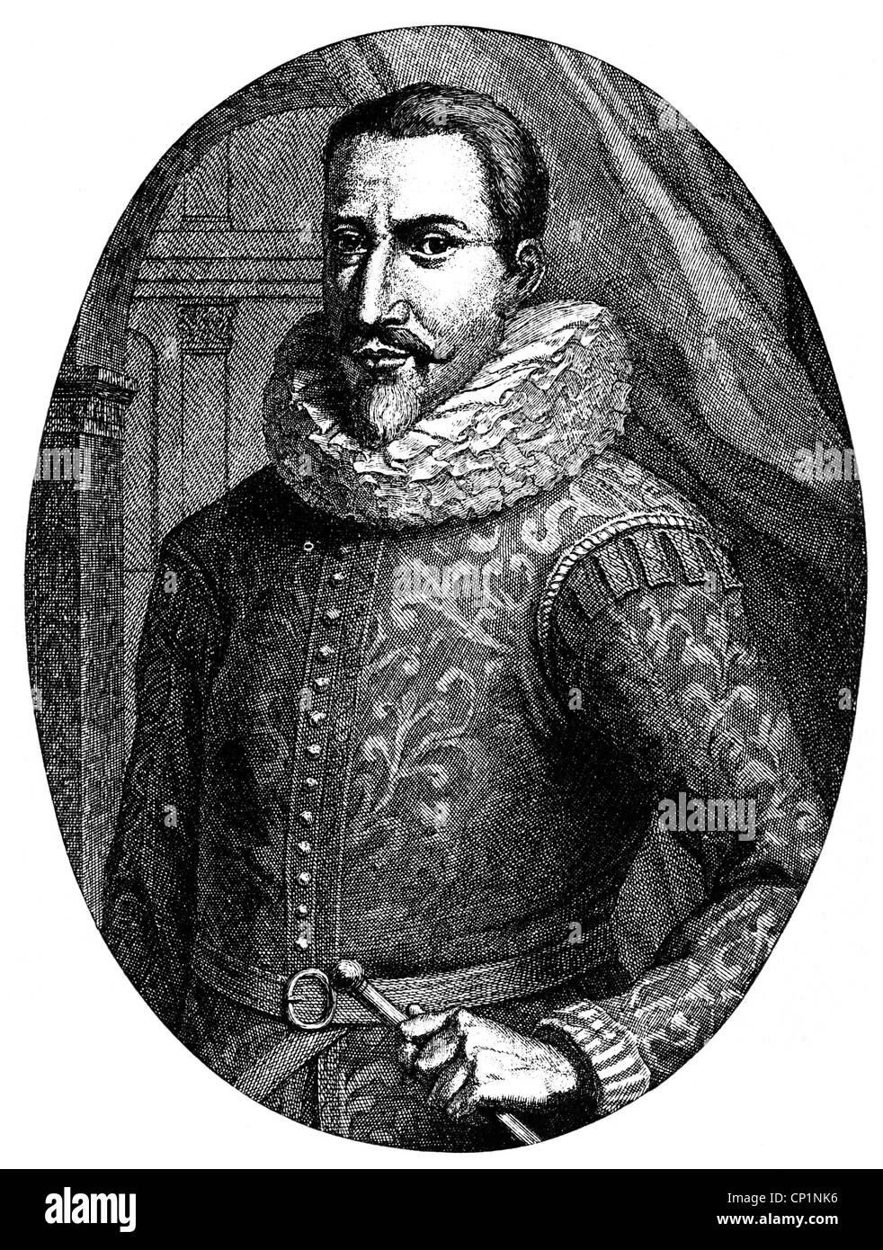 Coen, Jan Pieterzoon, 8.1.1587 - 21.9.1629, Dutch politician, Governor-General of the Dutch East Indies 1619 - 1623 and 1627 - 1639, half length, copper engraving by Braam, 17th century, , Artist's Copyright has not to be cleared Stock Photo