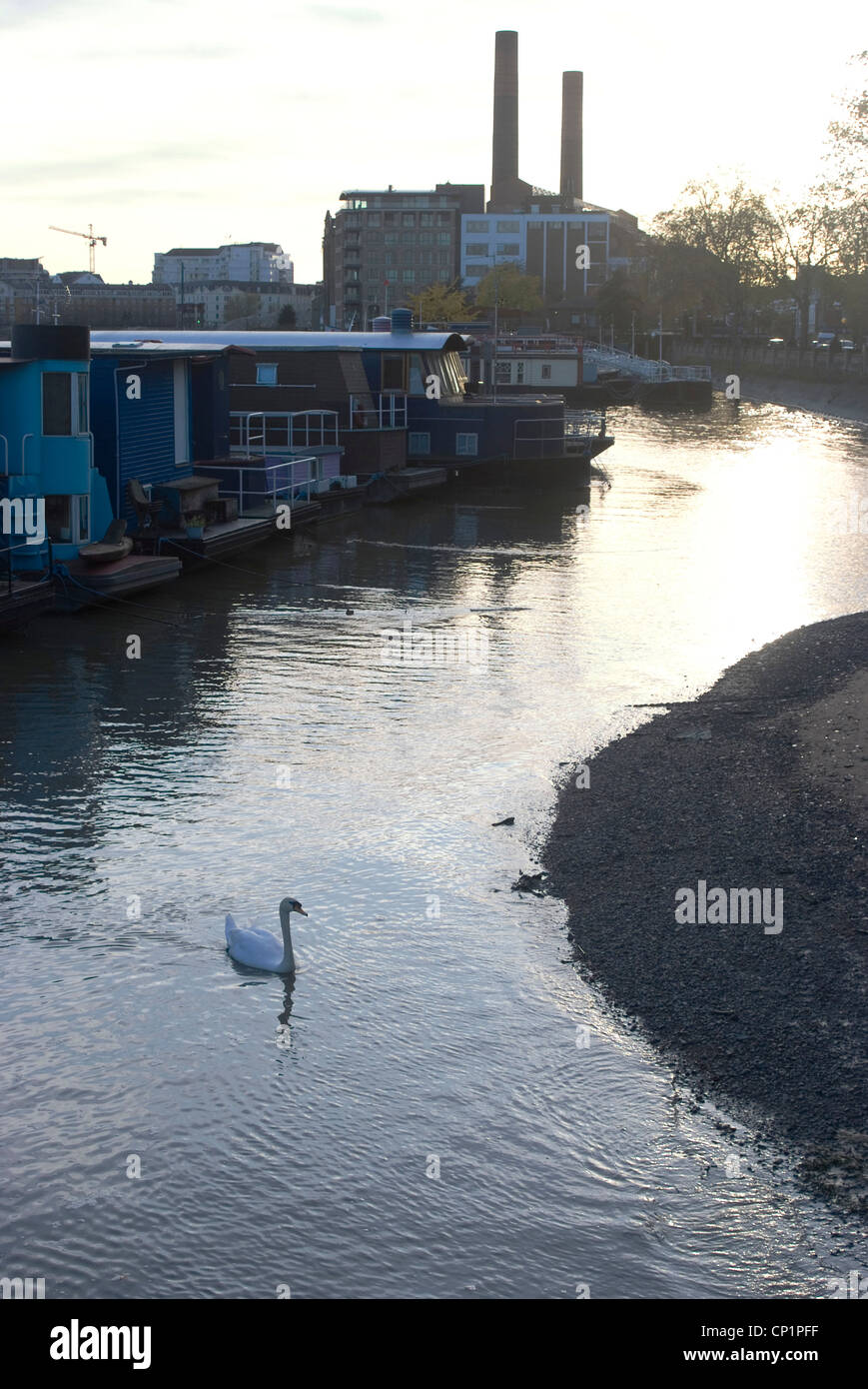 The River Thames at World's End. Stock Photo