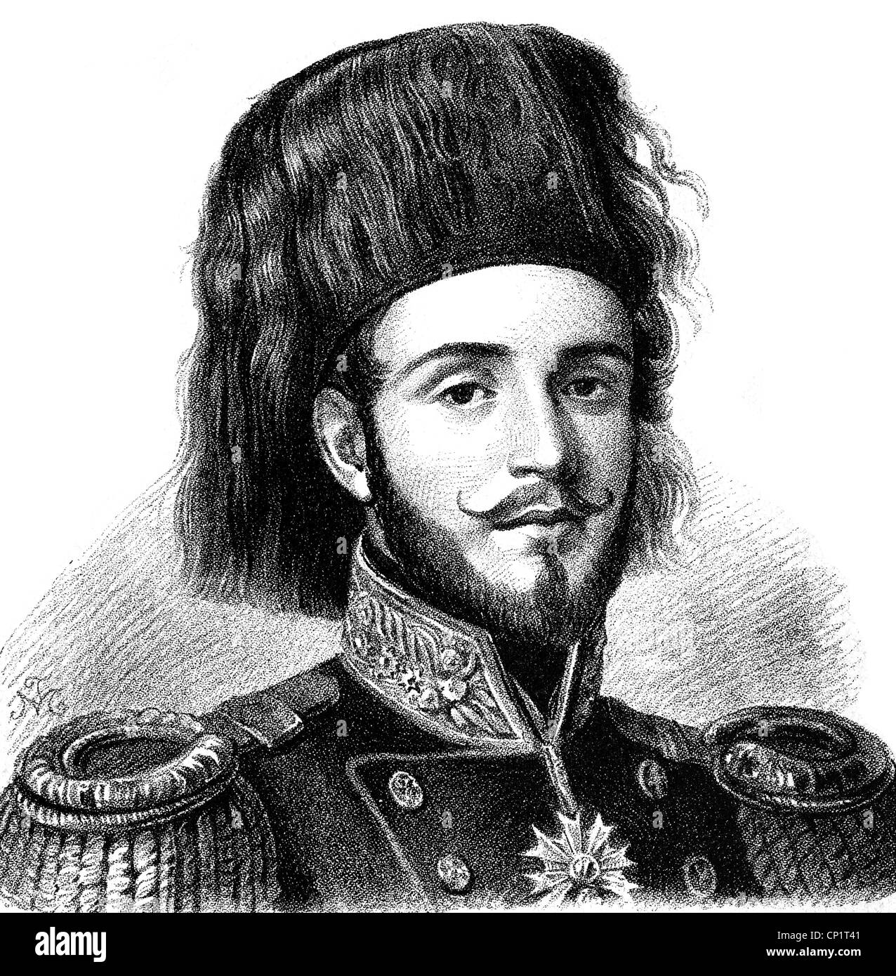 Abdulmecid I, 19.4.1823 - 25.6.1861, Sultan of the Ottoman Empire 1.7.1839 - 25.6.1861, portrait, wood engraving, 19th century, Stock Photo