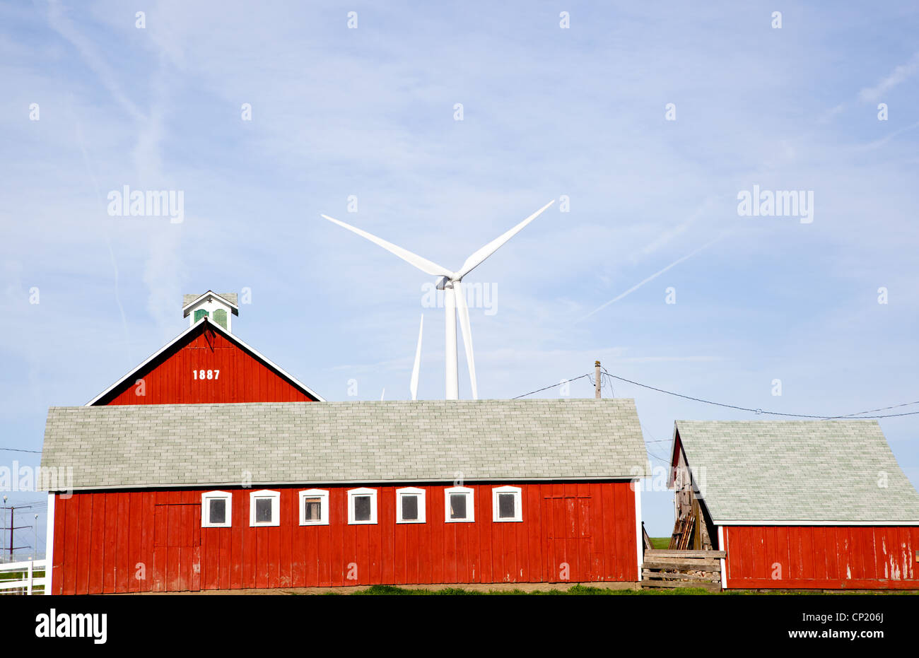 Wind turbines near a farm outside Adair, Iowa Stock Photo Alamy
