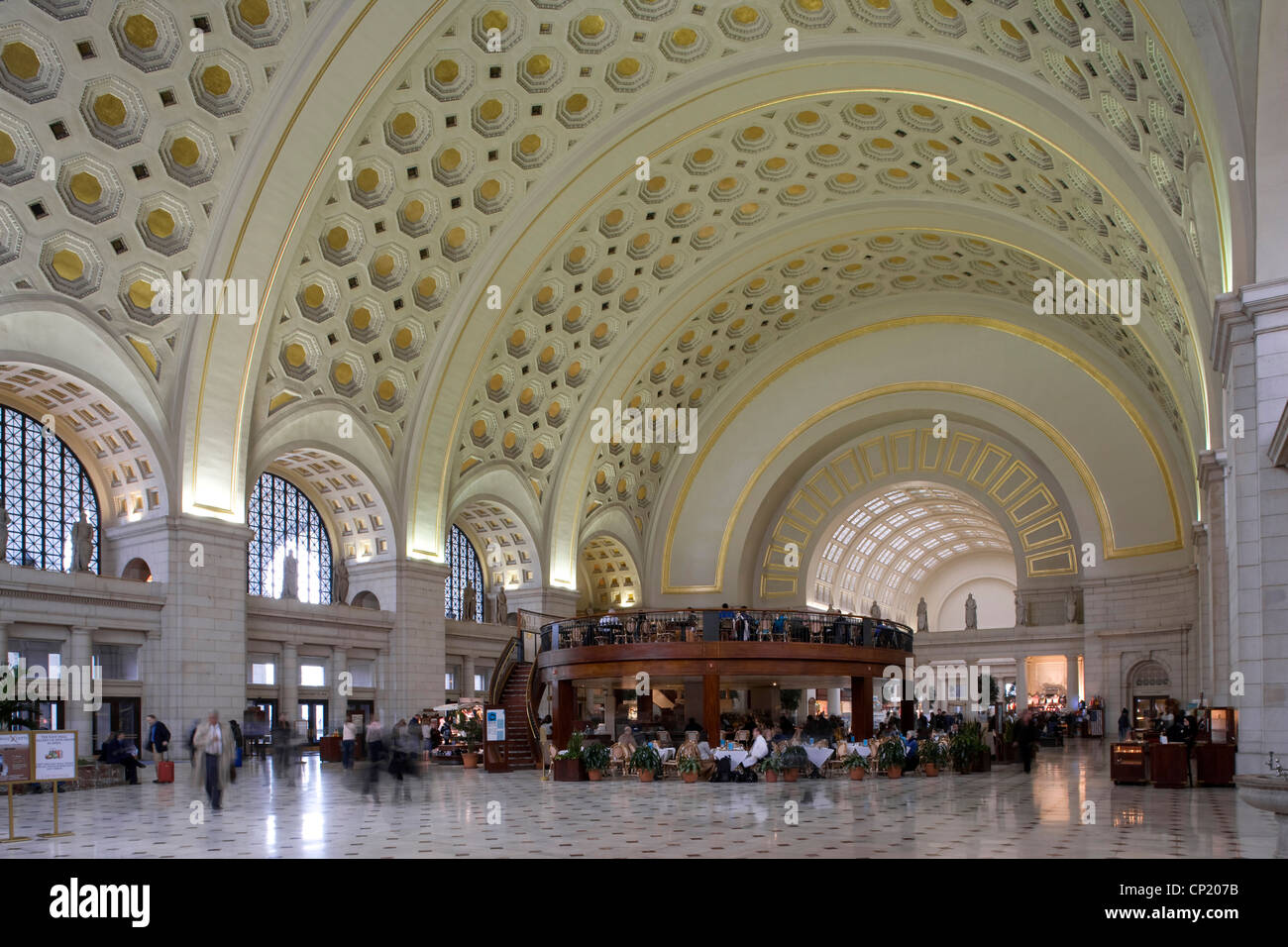 Main Hall, Union Station, Washington D.C. USA, Architects: Architects: Daniel Burnham, assisted by Pierce Anderson Stock Photo