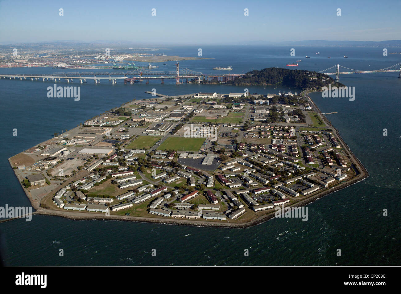 aerial photograph Treasure Island San Francisco Stock Photo