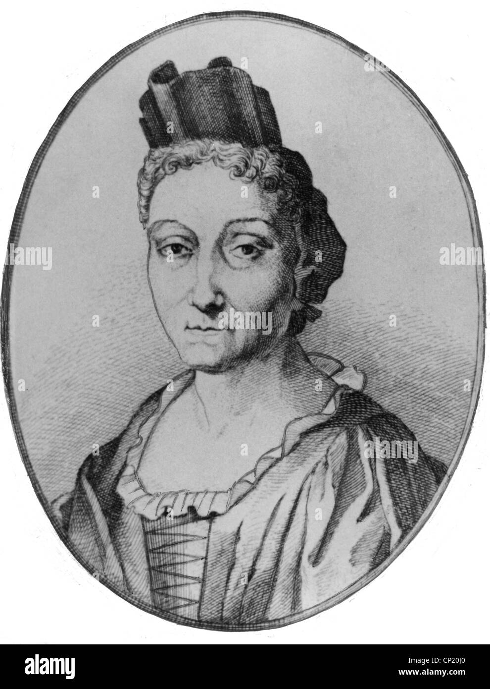 Merian, Maria Sibylla, 2.4. 1647 - 13.1.1717, German painter and illustrator, portrait, copper engraving, circa 1700, Artist's Copyright has not to be cleared Stock Photo