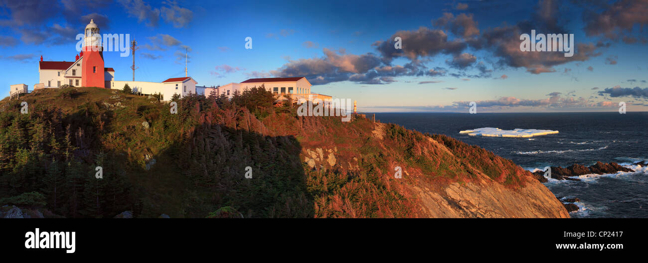 Long Point Lighthouse and Museum, Twillingate, Newfoundland, Canada Stock Photo