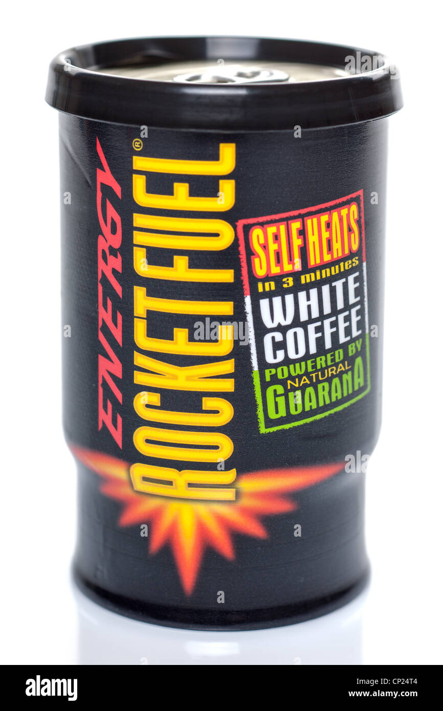 Self heating can of white coffee Stock Photo Alamy