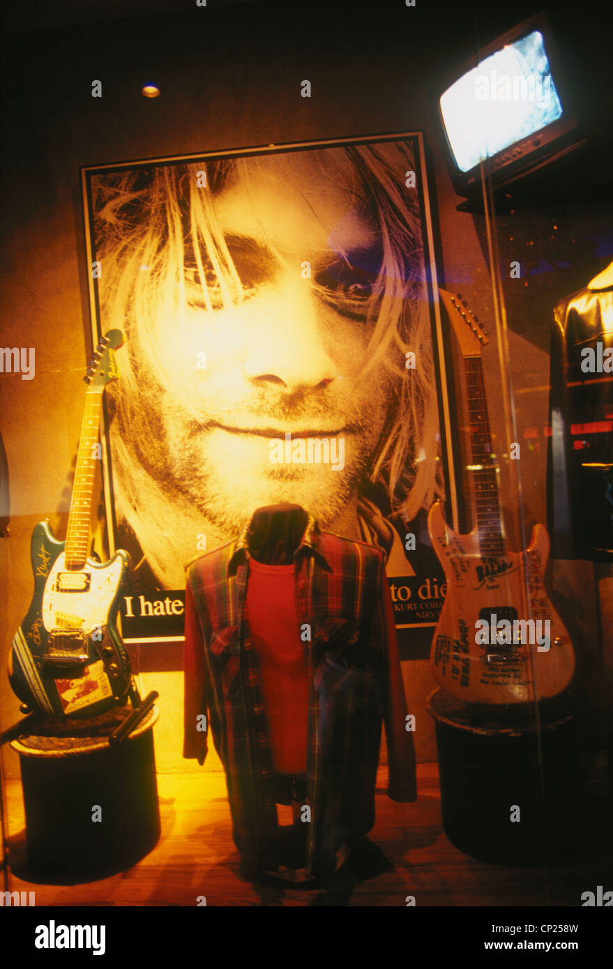 Kurt Cobain tribute, Hard Rock Hotel, Las Vegas, Nevada Stock Photo