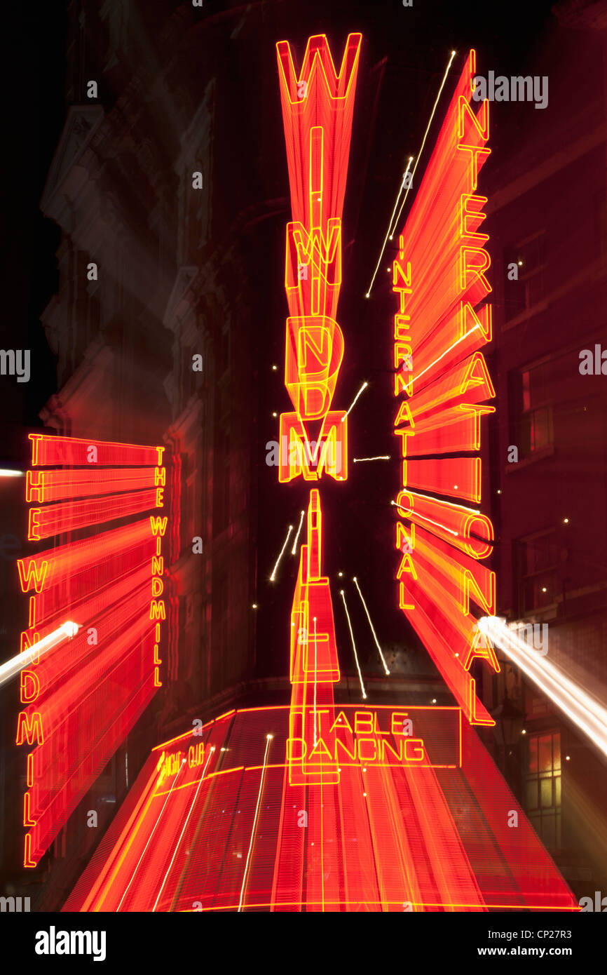 Windmill strip club in Soho, London, England Stock Photo