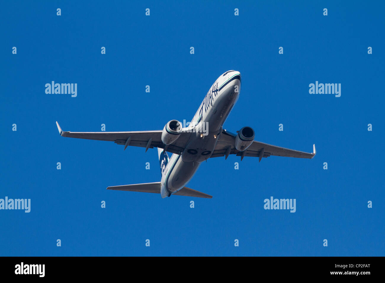 Alaska Airlines airplane Boeing Stock Photo Alamy