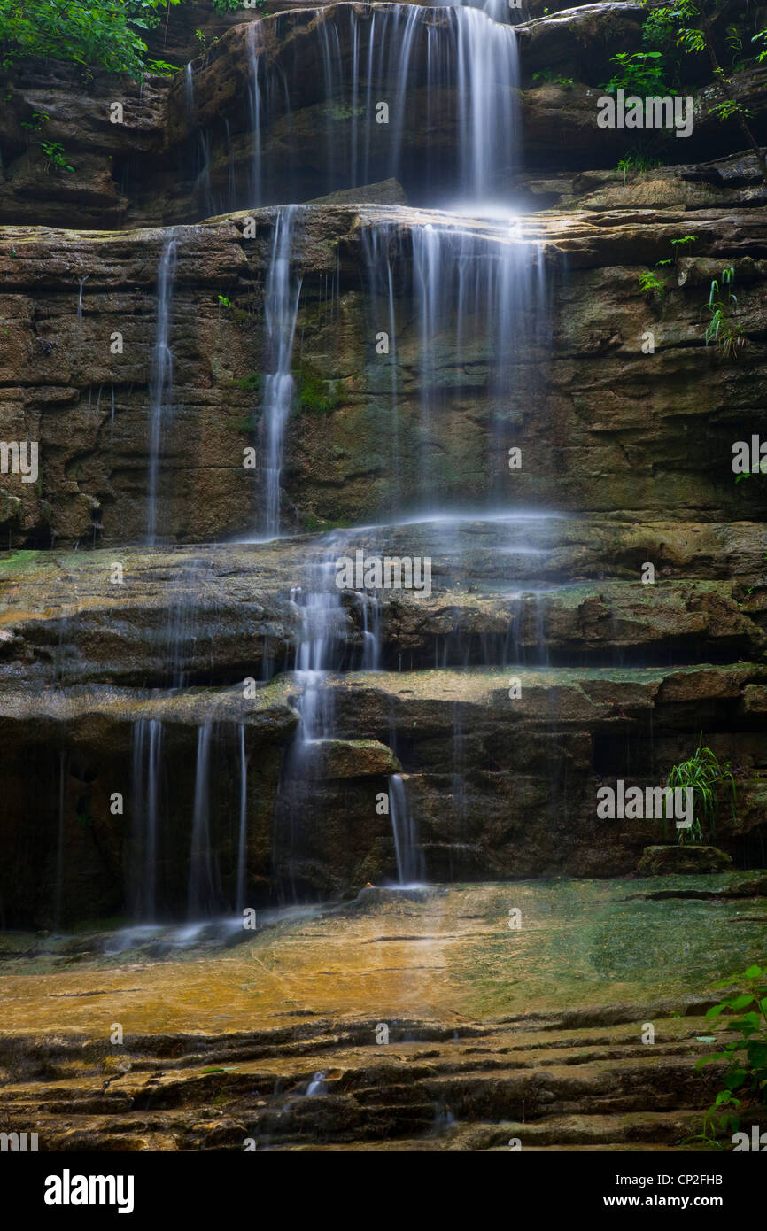 Liles Falls, Ozark Mountains of Arkansas – USA Stock Photo