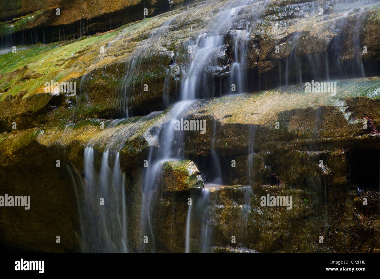 Liles Falls, Ozark Mountains of Arkansas – USA Stock Photo