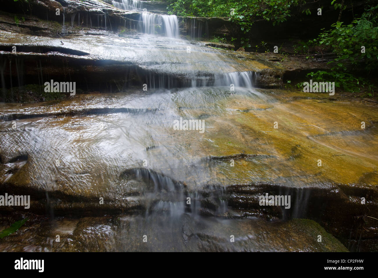 Liles Falls, Ozark Mountains of Arkansas – USA Stock Photo