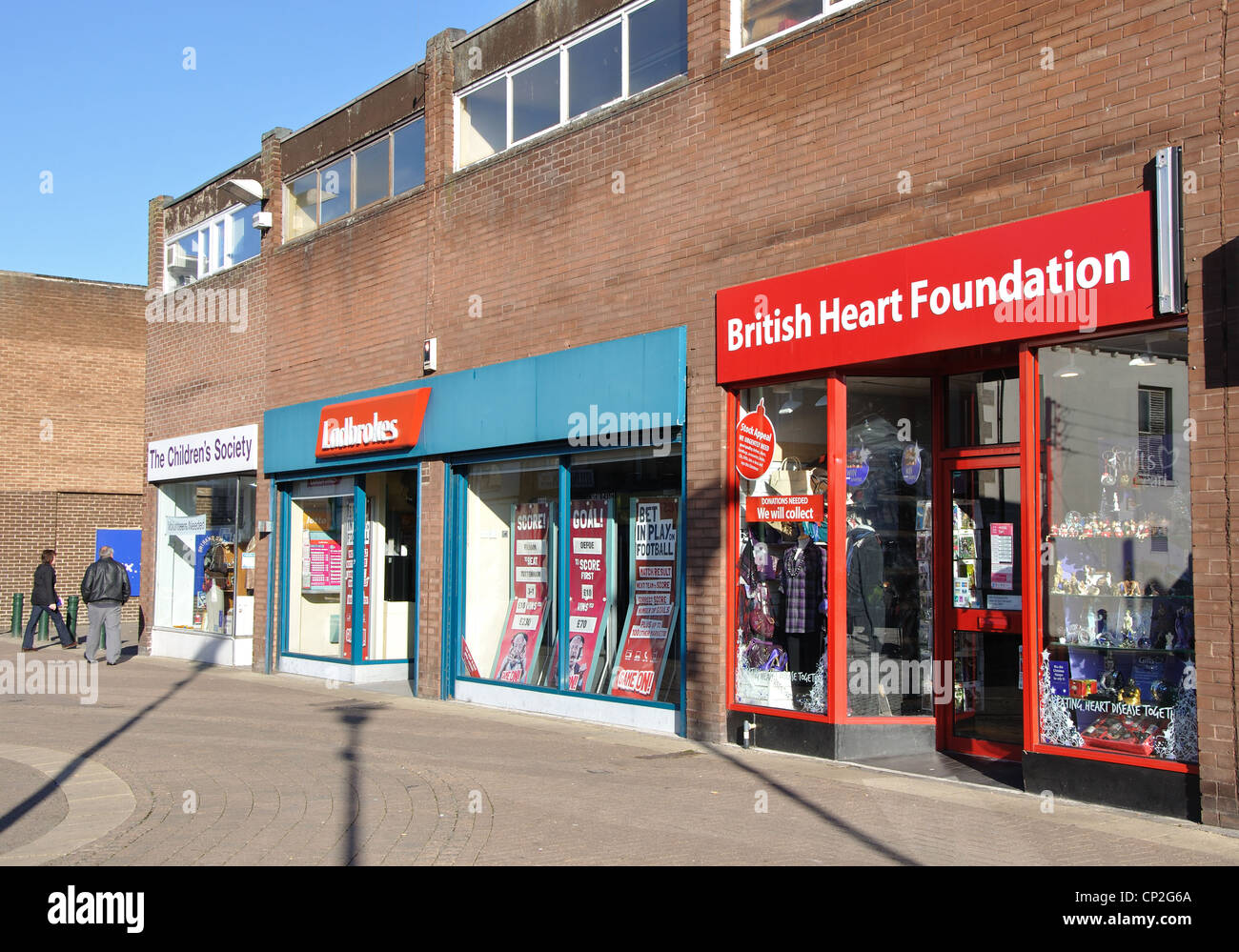Middle Street shops, Consett, County Durham, England, UK Stock Photo