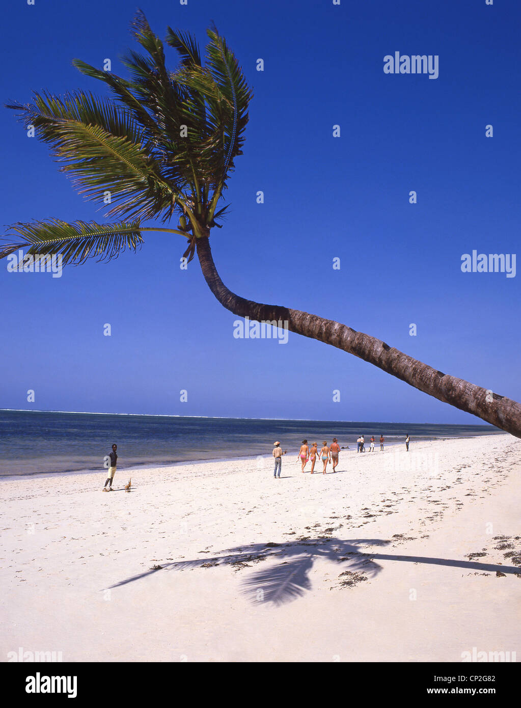 Hotel Intercontinental Beach, Mombasa, Mombasa County, Republic of Kenya Stock Photo