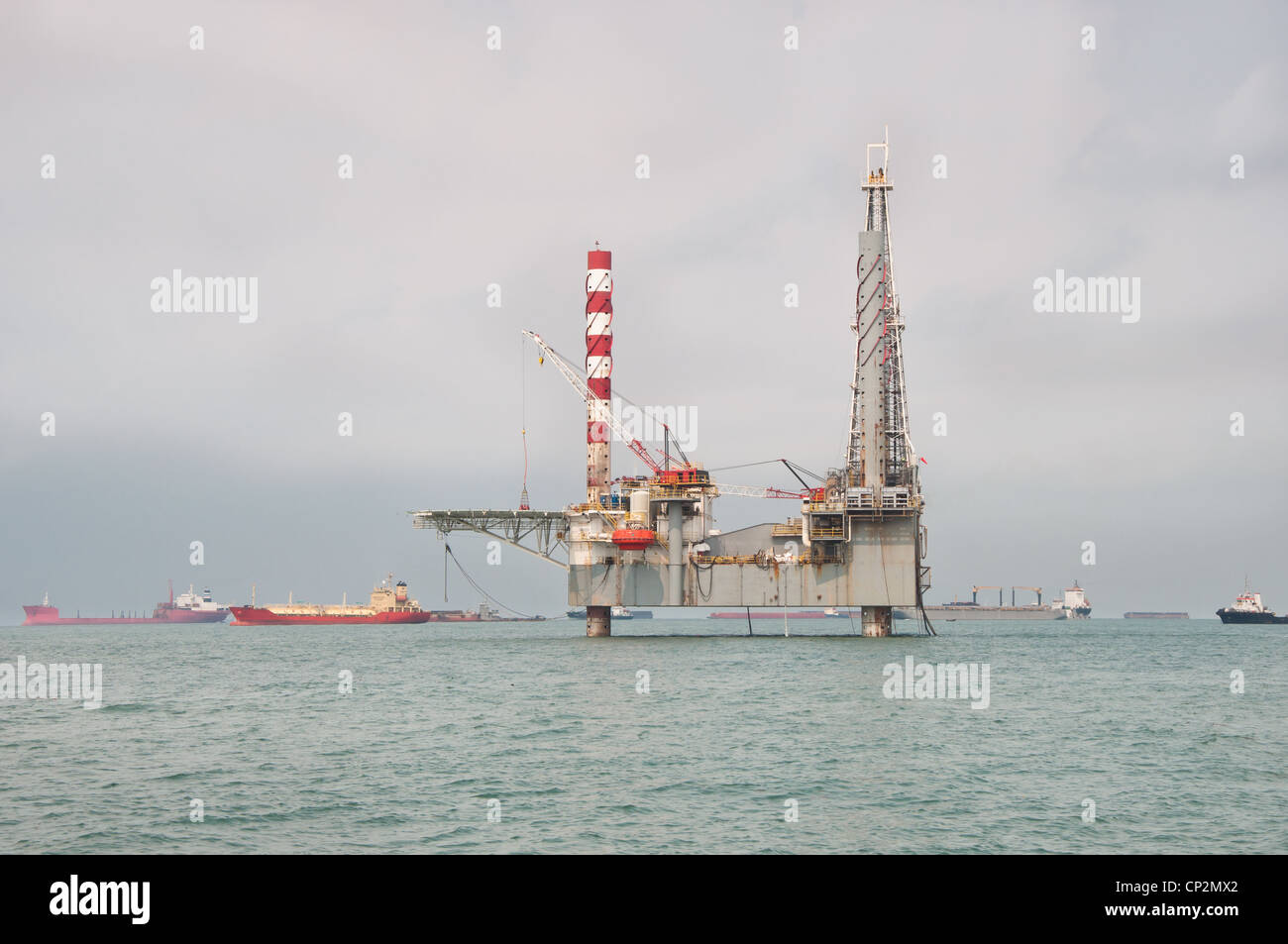 Jackup Drilling Unit Stock Photo Alamy
