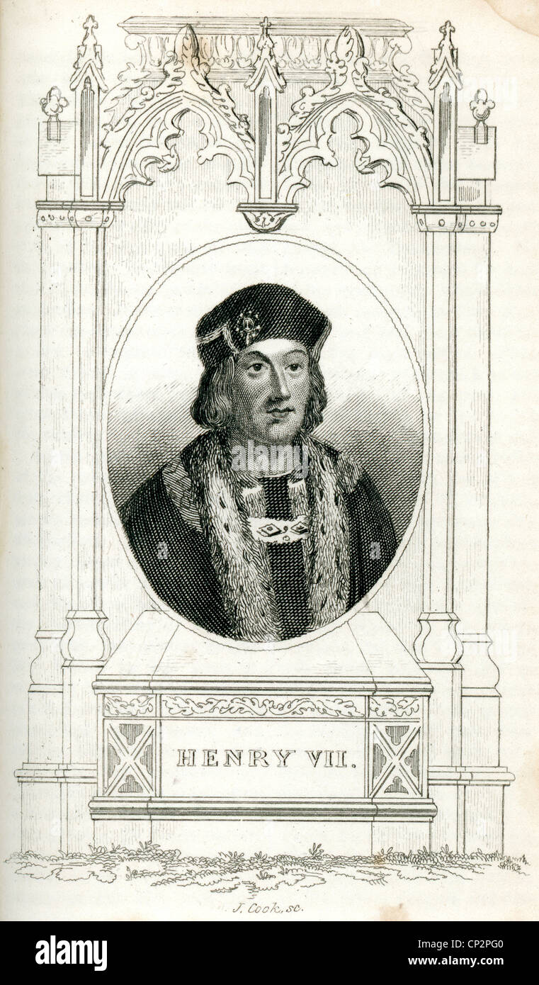 Portrait of King Henry VII of England. Stock Photo