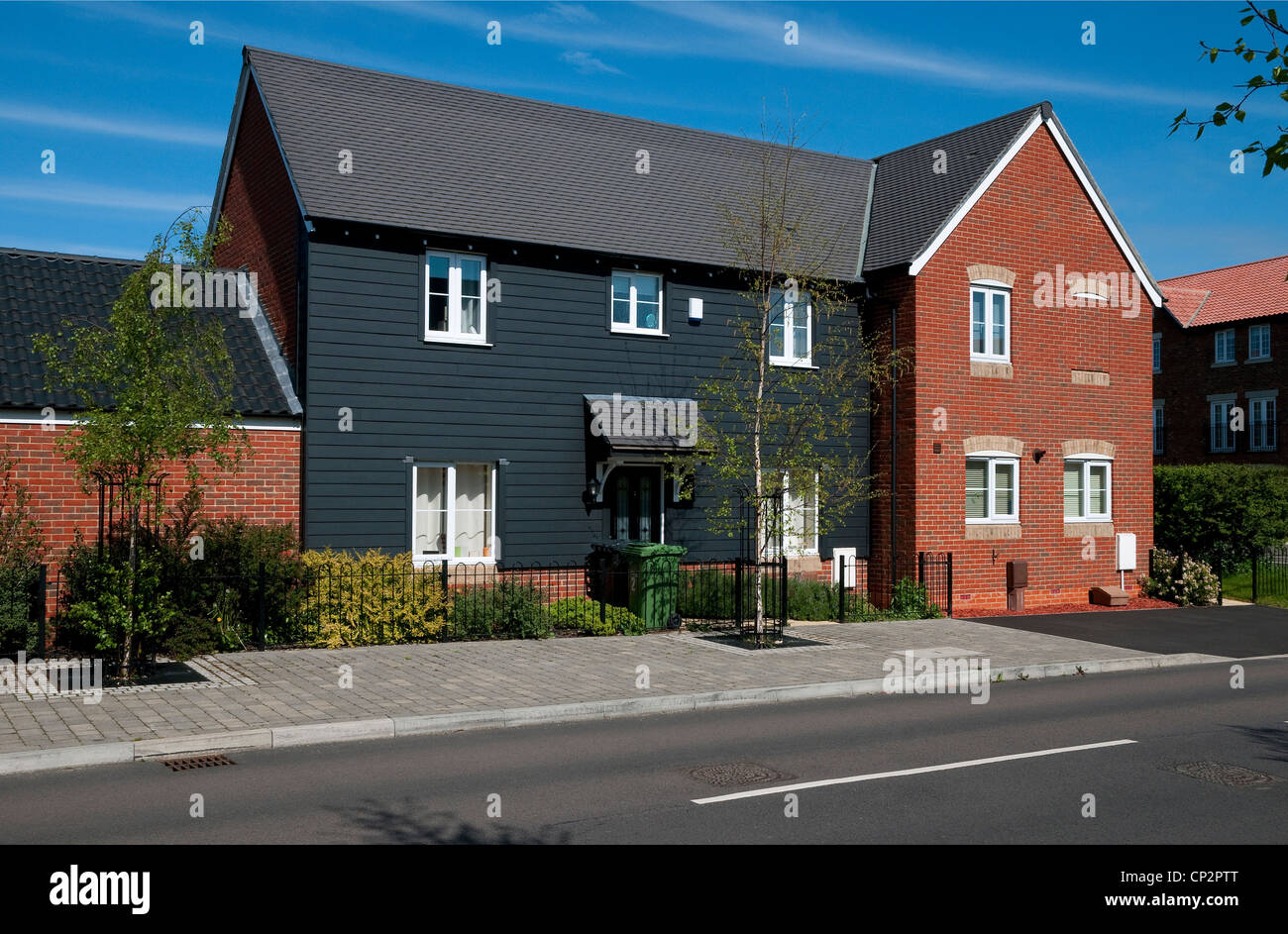 new build housing development Stock Photo Alamy