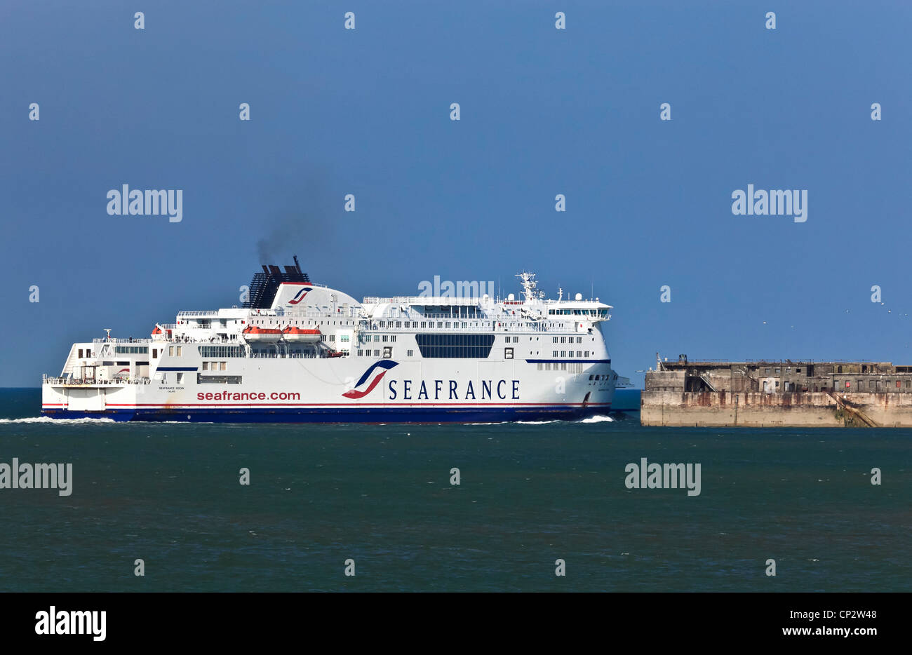 3790. Sea France Ferry leaving Dover Harbour, Kent, UK Stock Photo