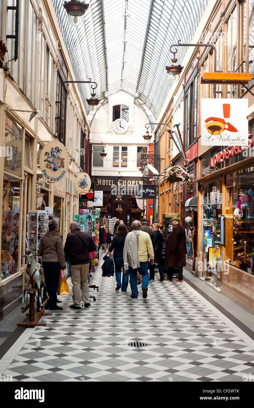 Paris, France  - Passage Jouffroy Stock Photo