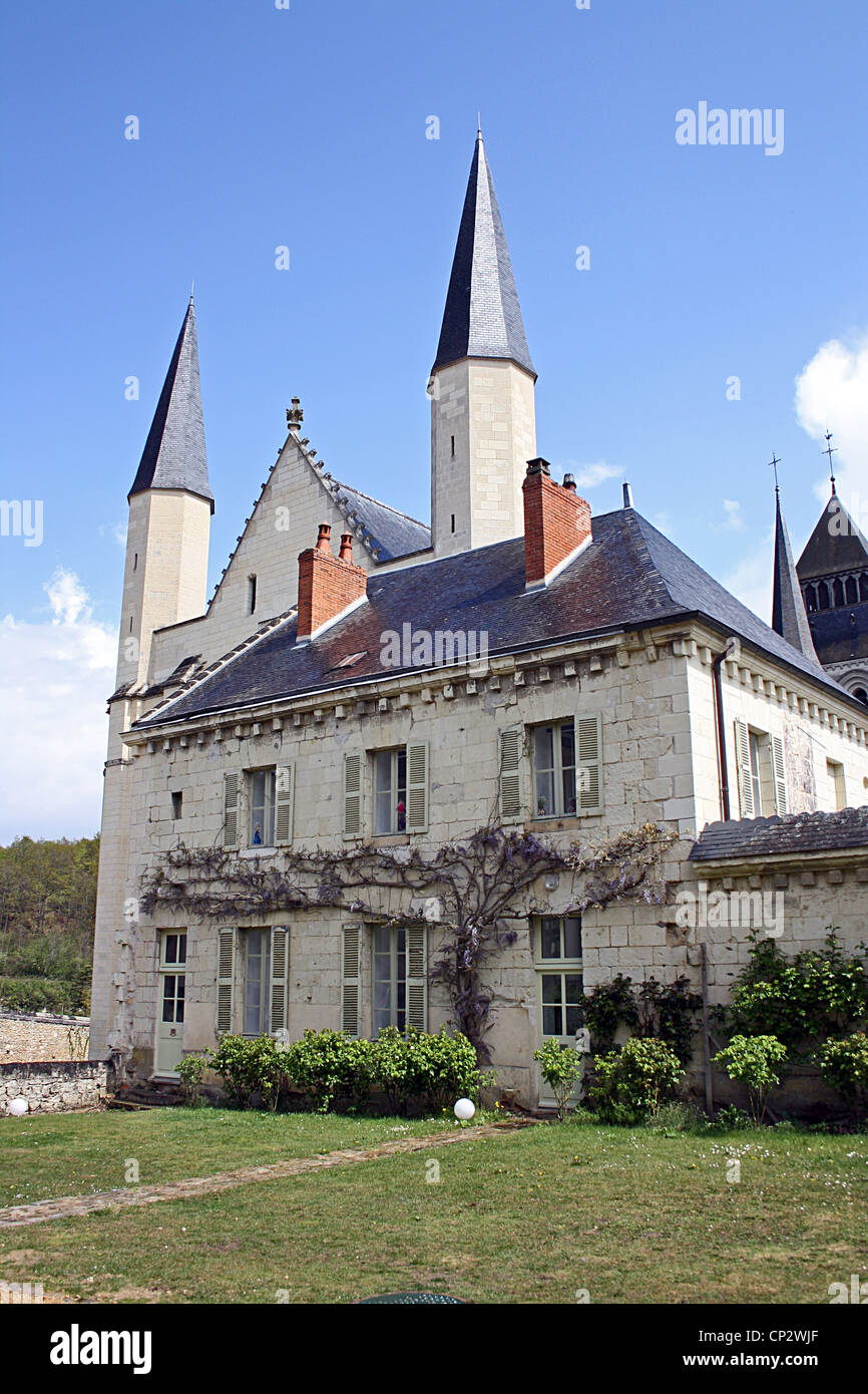 Fontevraud Abbey, abbaye de Fontevraud, France. Stock Photo