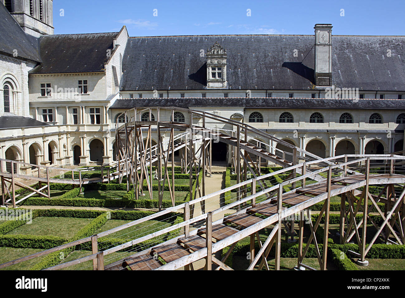 Fontevraud Abbey, abbaye de Fontevraud, France. Stock Photo