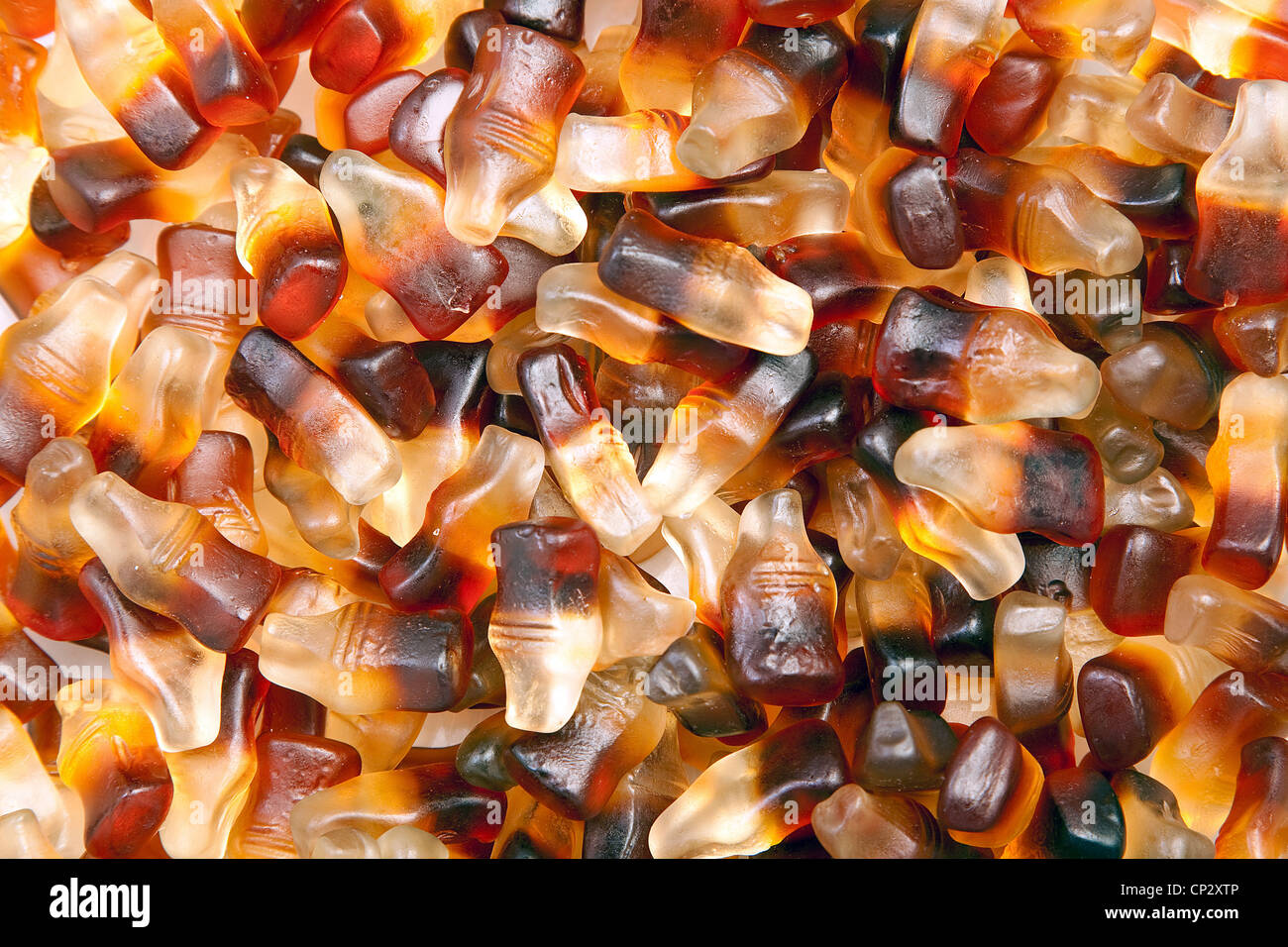 candy cola bottle sweets Stock Photo